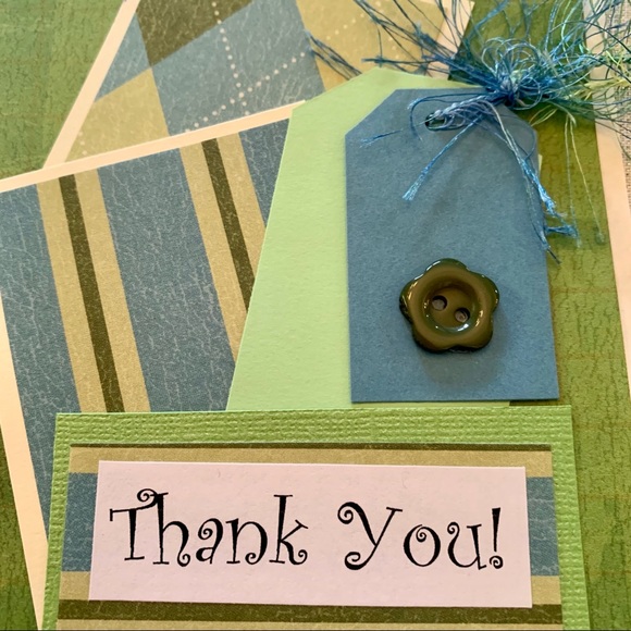 20 handmade randomly assorted Thank You postcards - Picture 5 of 10